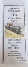 4mm Scale / 00 TTA Single Roofwalks and Ladders - Fine Mesh Version - 2 Sets Ladders price