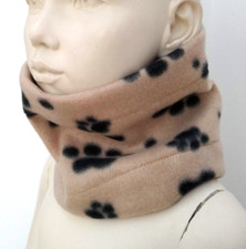 BABY Kinder Pfote beige creme Fleece Winter Halswärmer Snood Schal Kindergarten Schule Kids' Neck Warmer price