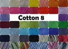G-B Cotton 8 Wolle Schulgarn Stricken Häkeln Basteln Baumwolle 50g Cotton price