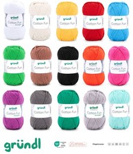 Gründl Cotton Fun 50g Wolle Garn Knäuel Stricken Cotton price