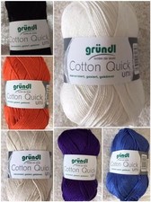 Cotton quick uni Gründl wolle garn 50g 125m 100 % Baumwolle NS 3-4 Cotton price