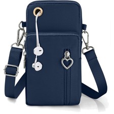 Damen Handytasche, Nylon, Umhängen, mit Kopfhörer, , Klein Damen-Headphones price