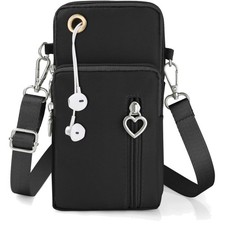 Nylon Damen Handytasche, Mini Crossbody, Wasserabweisend, Mit Kopfhörer Eingang Damen-Headphones price