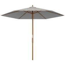 Outsunny 2,5m Holz Gartenschirm Sonnenschutz Outdoor Holzschirm Sonnendach Garten Umbrella price