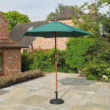 2,4m Holz Gartenschirm 36mm grün Schirm groß Möbel Baldachin Polyester Garten Umbrella price