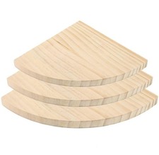 3 x Regal Wandregal Naturholz Eckregale Home Office Küche 20 cm Wall Shelf price