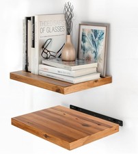 Neu Hudson kleines Schweberegal in Nussbaumoptik Holzoptik Wandaufbewahrung Wall Shelf price