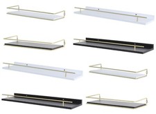 Modernes DECO Regal Schwebend Wand Aufbewahrung Aufbewahrung Bücherregal Vitrinenregal Wohnregal Wall Shelf price
