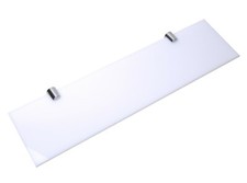 Acrylregal Wandregal weiß gerade Regal mit verschiedenen Chromstützen Wall Shelf price