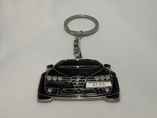 Alfa Romeo Brera 159 Spider Nickel Emaille Schlüsselanhänger Keychain Geschenk schwarz Keychain price