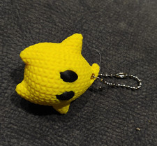 Gelber Stern Gummi Schlüsselanhänger Keychain Charm mit Kugelkette Keychain price
