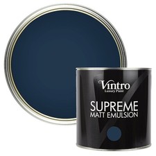 Vintro Lack Matt Dispersion für Wände, Holz, Decken und Metall 2,5L - Einbruch der Dunkelheit Interior Wall Paint price
