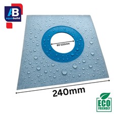 Elastische wasserdichte Dichtmanschette Membran Ablaufkragen 8-11cm Ø AQUA BUILD 24cm Exterior Insulation Materials price