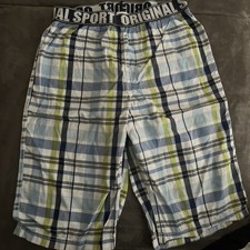 H&M Jungen Boxershorts, Pyjamahose – Weiß-Blau-kariert – Baumwolle – Gr. 146, 15 Jungen-Boxer price