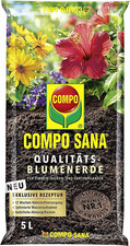 COMPO SANA Qualitäts Blumenerde 12 Wochen Dünger Zimmer Balkon Garten 5 Liter Fertilizer price