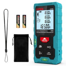 Hochpräziser Laser-Entfernungsmesser 165 Fuß/50 m Kiprim LD50E LD50E (50 m), türkis Laser Meter / Distance Meter price