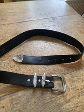 Leder Western Gürtel Kinder Junge 22-24" Taille Silber Schnalle Kids' Belts price