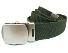 Military Style Canvas Gürtel Kinder US Style Neu Canvas Militärgürtel Oliv oder Schwarz Kids' Belts price