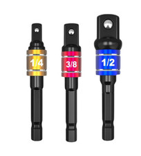 1/4"-3/8"-1/2" Stecknuss-Adapter Set für Bohrmaschine Hand Tools Zubehör price