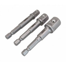 1/4" Stecknuss-Adapter-Satz 3-tlg für Steckschlüssel Akku Bit Schrauber Hand Tools Zubehör price