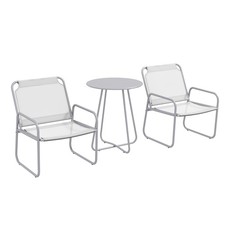 Outsunny 3tlg. Bistro-Set, Balkonmöbel-Set inkl. 1 Tisch, 2 Stühlen Refurbished Garten Möbel Set price