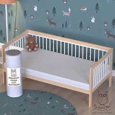 Sleepy Owl Baby Kleinkind Wiege Bett Matratze - Antiallergie & Wasserdicht, Reißverschluss, Re Baby-Regenmantel price