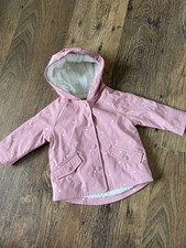 Primark rosa gepunkteter Regenmantel mit Kapuze Alter 3-6 Monate Baby-Regenmantel price
