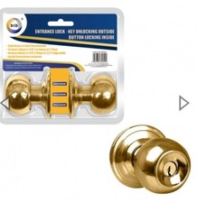 Türknauf Griff Eingangsschloss Gold Entriegelung Außen Knopf Verriegelung Türschloss Doorknob Lock price