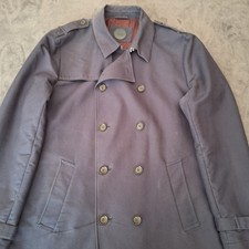 Common People Zweireihiger Trenchcoat 2XL Brustumfang 48" Marine Herren Vollknopf F Trenching Machine price
