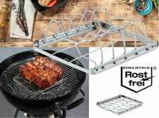 Spareribs- und Baconhalter Grill Premium Zubehör BBQ Barbecue Edelstahl grillen Grill & Barbecue Zubehör price