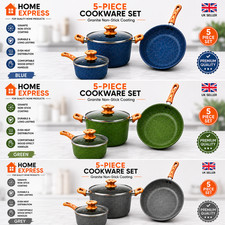 5-teiliges Antihaft Kochgeschirr Set Induktion Töpfe & Pfannen Küche Granit Mantel Pot / Pan Sets price