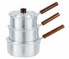 Kochgeschirr Set Suppentopf Kochtopf mit Deckel Milchtopf Suppentopf Holzgriff Pot / Pan Sets price