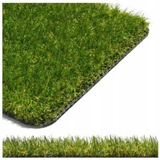 Kunstrasen Rasenteppich für außen Garten Balkon Terrasse meterware Intens Verde Kunstrasen price