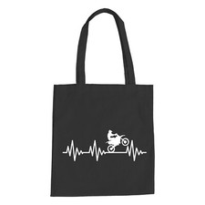 Herzschlag Motocross Baumwolltasche - Motorcross Quad Bike Motorcycle Motorcycle Taschen price