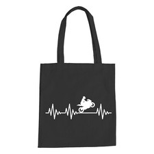Herzschlag Motorrad Baumwolltasche - Ekg Wheelie Motorcycle Hochstarter Motorcycle Taschen price