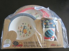 5-teilig, Frühstücksset f. Kinder, Fahrzeuge, Bambus-Geschirr, nachhaltig! Frühstücksset price