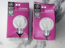 Menge 2 General Electric 60W B22 Klar Classic Glühbirne 660 Lumen 240V Glühbirnen Classic Bulb price