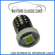 Schraub Fit LED E10 Birne für Oldtimer Innenraum Armaturenbrett Licht Cluster Classic Bulb price