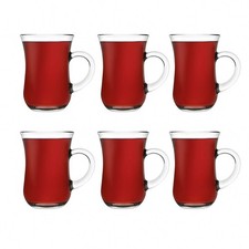 Türkische Teegläser mit Henkel 145cc Kaffee Espresso Tasse Becher Set Küche Getränk Cup / Glass / Coffee Set price