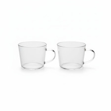 Klarglas Tasse Twin Set 500ml | große Trinkgläser Wasser Tee Kaffee Cup / Glass / Coffee Set price