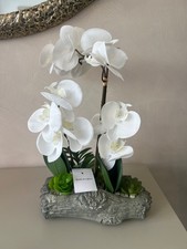 künstliche weiße Orchidee Blume mit Keramiktöpfen Pots price