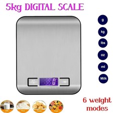Digitale Küchenwaage 5 kg Edelstahl mit LCD-Display zum Kochen & Essen Küchen-Scales price