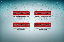 4x Aufkleber Tuning Alarm Auto Diebstahschutzsystem Sicherheit GPS Motorrad Mit Auto-Alarm & Sicherheit price