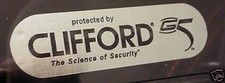 Neu 2 X Clifford Auto Van Alarm Sicherheit Fenster Aufkleber Stil Angebot Kaufen Auto-Alarm & Sicherheit price