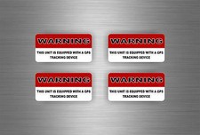 4x Aufkleber Tuning Alarm Auto Diebstahschutzsystem Sicherheit GPS Motorrad Auto-Alarm & Sicherheit price