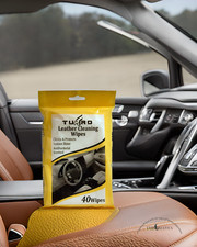 2er-Pack Autoinnenraum Leder Sitztücher Auto nass spärlich Leder Reinigung insgesamt 80 Tuch Autoreinigungstücher price