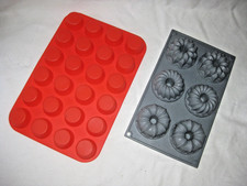 2x Silikon Mini-Backformen Muffins und Mini-Muffins Macaron NEU Minikuchen Kuchenformen price