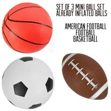 3 Stück weiche aufgeblasene Mini Sportbälle Indoor Outdoor Spielzeug Kinder Aktivitäten Spaß Outdoor, Sea und Sports Spielzeug price