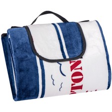 Picknickdecke - blau-weiß - Hampton - 130x170 cm Decke price