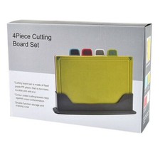 4er Pack Index Schneidebrett Set mit Ständer, Profi Kochgeschirr Küche Geschenk ✔ Cutting Boards price